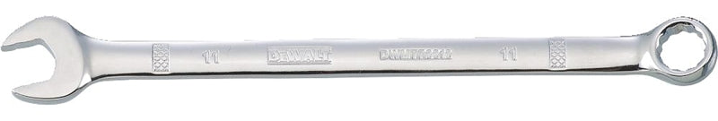 DEWALT DWMT72212OSP Combination Wrench, Metric, 11 mm Head, 6-5/8 in L, 12-Point, Steel, Chrome-Plated