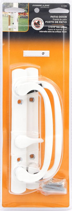 Prime-Line C 1280 Handleset, Aluminum, Painted, 1-3/4 in L