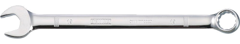 DEWALT DWMT72220OSP Combination Wrench, Metric, 19 mm Head, 9-27/32 in L, 12-Point, Steel, Chrome-Plated