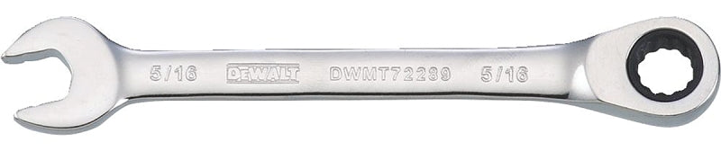 DEWALT DWMT72289OSP Combination Wrench, SAE, 5/6 in Head, 4-3/8 in L, 12-Point, Steel, Chrome-Plated