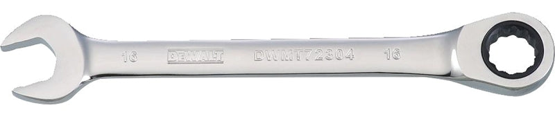 DEWALT DWMT72304OSP Combination Wrench, Metric, 16 mm Head, 7-15/16 in L, 12-Point, Steel, Chrome-Plated