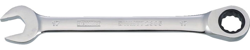 DEWALT DWMT72305OSP Combination Wrench, Metric, 17 mm Head, 8-25/32 in L, 12-Point, Steel, Chrome-Plated