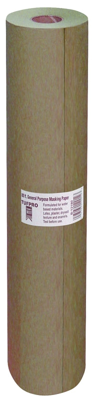 Trimaco 12912 Masking Paper, 180 ft L, 12 in W, Brown