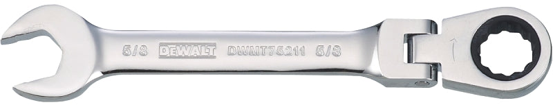 DEWALT DWMT75211OSP Combination Wrench, SAE, 5/8 in Head, 7-1/32 in L, 12-Point, Steel, Chrome-Plated