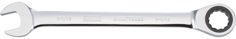DEWALT DWMT75228OSP Combination Wrench, SAE, 1-1/16 in Head, 14-1/8 in L, 12-Point, Steel, Chrome-Plated