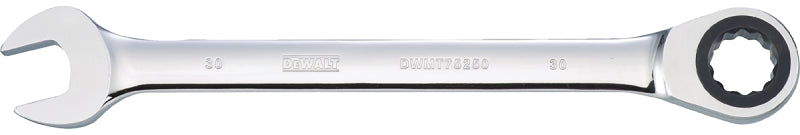 DEWALT DWMT75250OSP Combination Wrench, Metric, 30 mm Head, 16-23/32 in L, 12-Point, Steel, Chrome-Plated