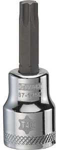 DEWALT DWMT87145OSP Torx Bit Socket, T40 Tip, 3/8 in Drive, Polished Chrome