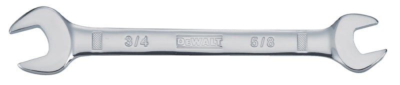 DEWALT DWMT75428OSP Open End Wrench, Metric, 5/8 x 3/4 in Head, 8-11/16 in L, Polished Chrome-Plated