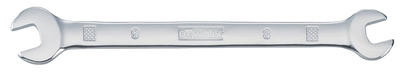 DEWALT DWMT75431OSP Open End Wrench, Metric, 8 x 9 mm Head, 5-1/2 in L, Polished Chrome-Plated