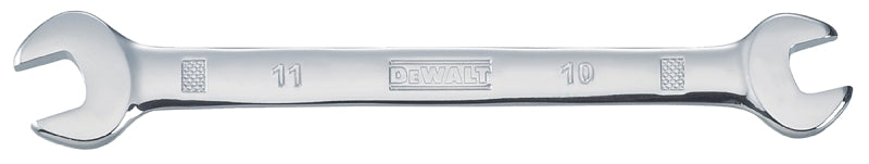 DEWALT DWMT75432OSP Open End Wrench, Metric, 10 x 11 mm Head, 6-5/32 in L, Polished Chrome-Plated