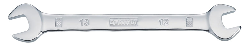 DEWALT DWMT75433OSP Open End Wrench, Metric, 12 x 13 mm Head, 6-5/32 in L, Polished Chrome-Plated