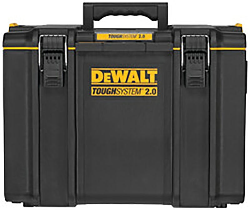 DEWALT ToughSystem 2.0 DWST08400 Extra Large Tool Box, 110 lb, Plastic, Black, 1-Compartment