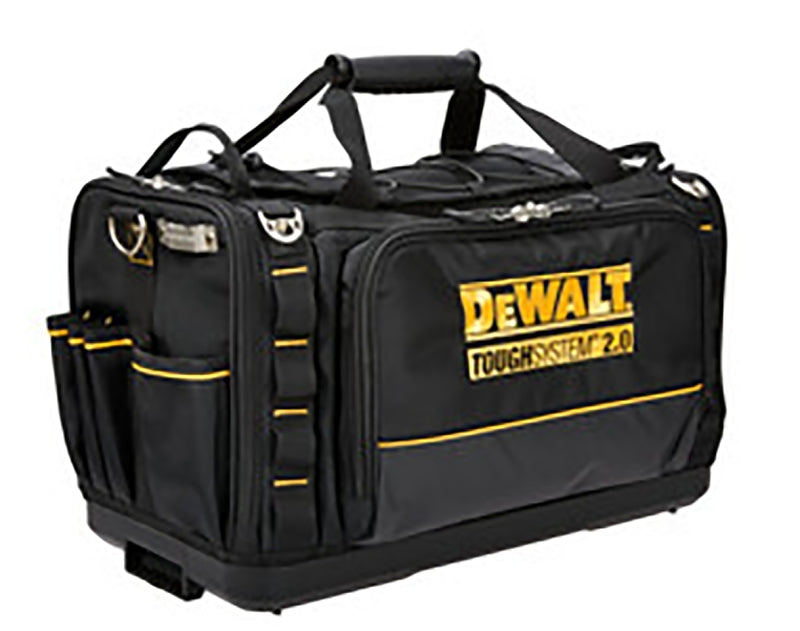 DEWALT ToughSystem 2.0 DWST08350 Jobsite Tool Bag, 15 in W, 22 in D, 13-1/8 in H, 50-Pocket, Polyester, Black/Yellow