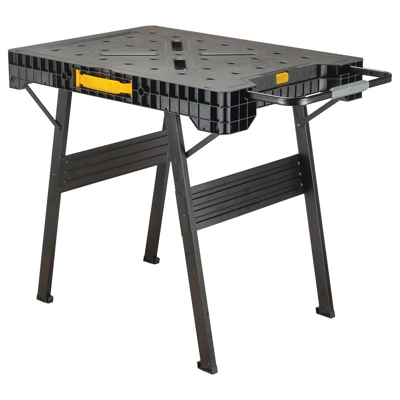 DEWALT DWST11556 Folding Workbench, 1000 lb Capacity, Black, Plastic Tabletop