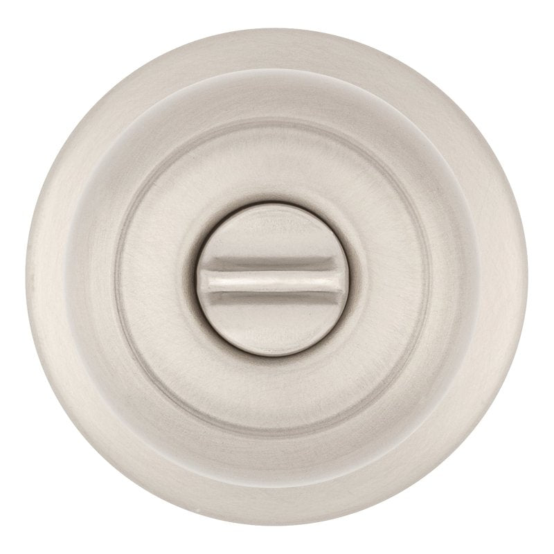 Kwikset 300CV 15 6AL RCS V1 Privacy Lockset, Cove, Round Design, Satin Nickel, Zinc, Silver, Reversible Hand