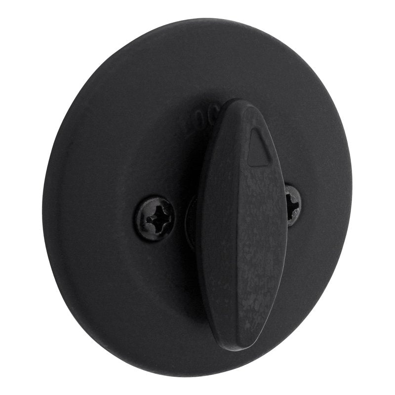 Kwikset 600 Series 660 514 SMT RCAL/5303 Deadbolt, 3 Grade, Keyed Key, Zinc, Matte Black, 2-3/8 to 2-3/4 in Backset