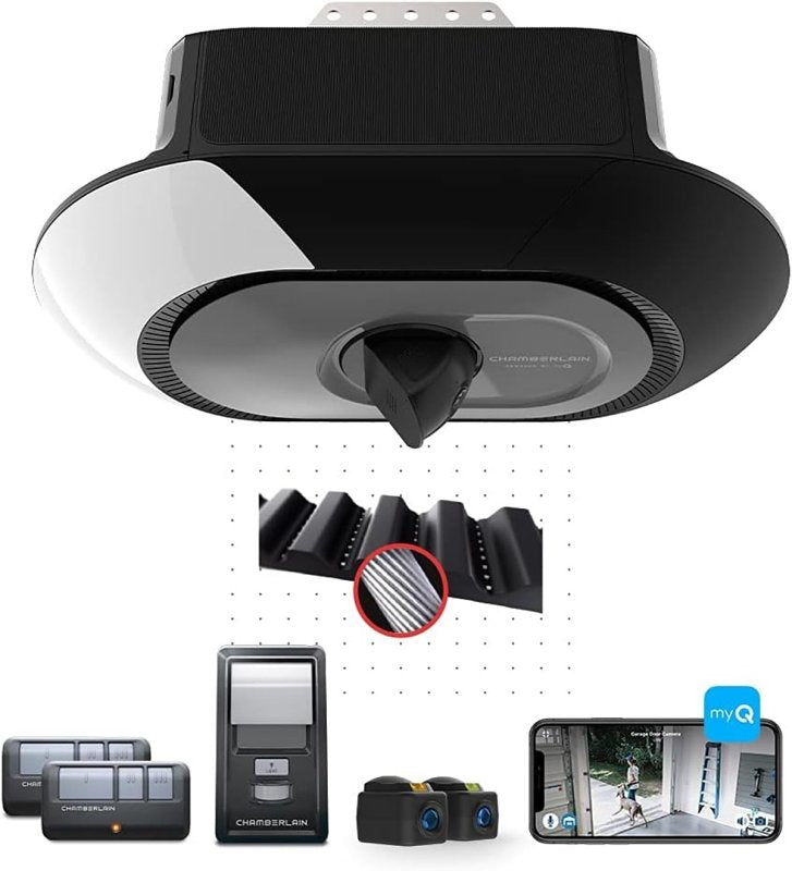 Chamberlain SecureView B4643T Camera Wi-Fi Garage Door Opener, Smart