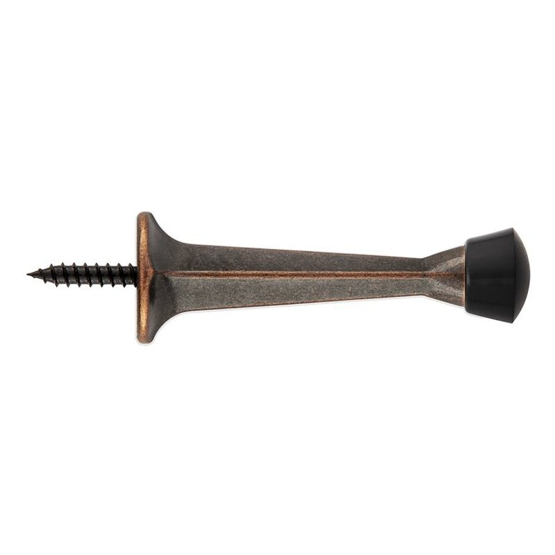 National Hardware V243 Series N830-540 Rigid Door Stop, 31/32 in Dia Base, 2-29/32 in Projection, Zinc, Antique Bronze