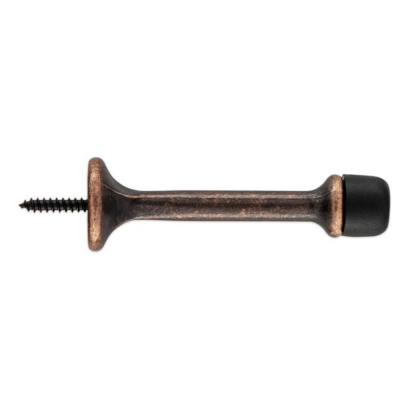 National Hardware 236 Series N830-548 Rigid Door Stop, 31/32 in Dia Base, 3-1/16 in Projection, Zinc, Antique Bronze