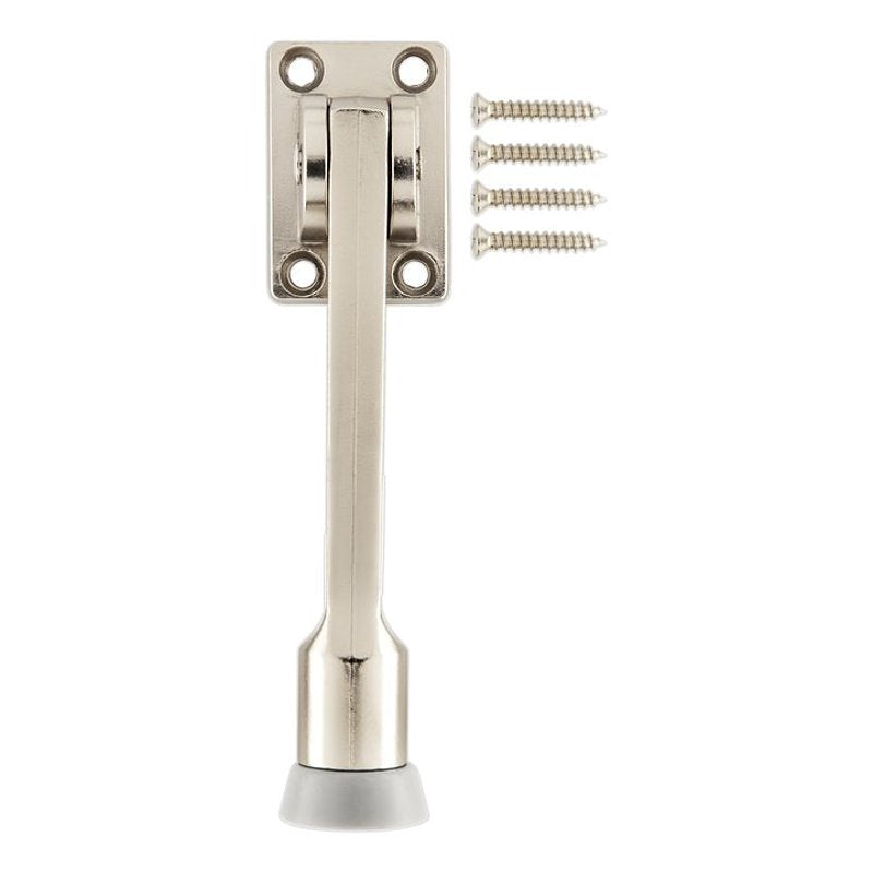 National Hardware 238 Series N830-570 Door Stop, 3/32 in Dia Base, 2.87 in Projection, Zinc, Satin Nickel