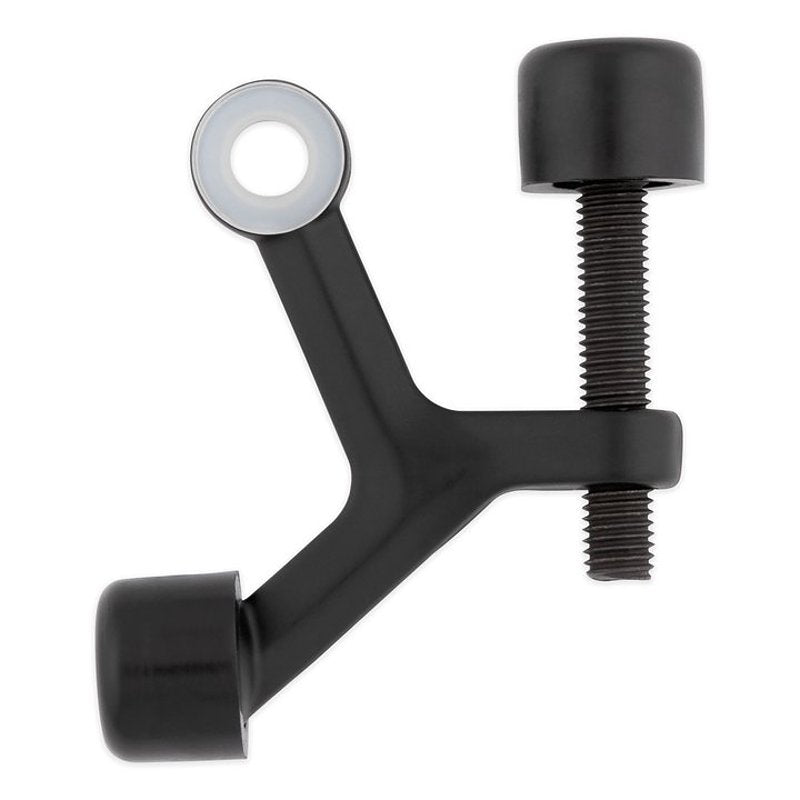 National Hardware N830-580 Hinge Pin Door Stop, 9/16 in Dia Base, 1-27/32 in Projection, Zinc, Matte