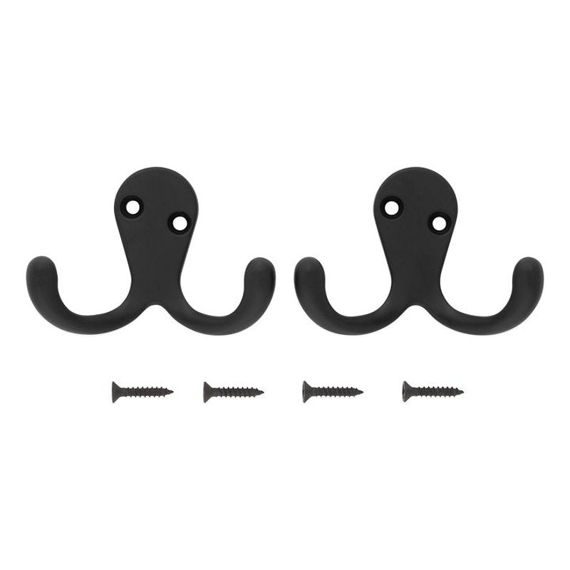 National Hardware N830-596 Cloth Hook, 35 lb, 2-Hook, Matte