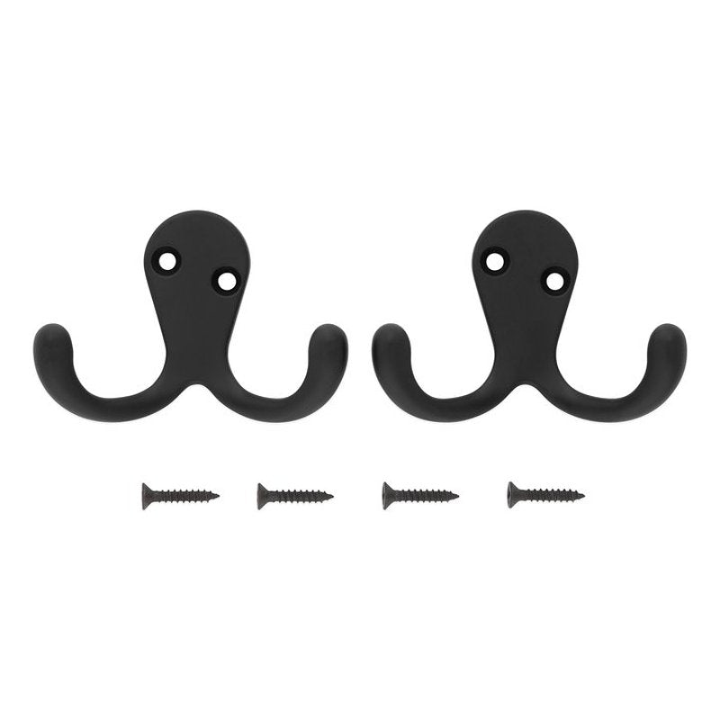 National Hardware N830-597 Double Cloth Hook, 35 lb, 2 -Hook, Matte