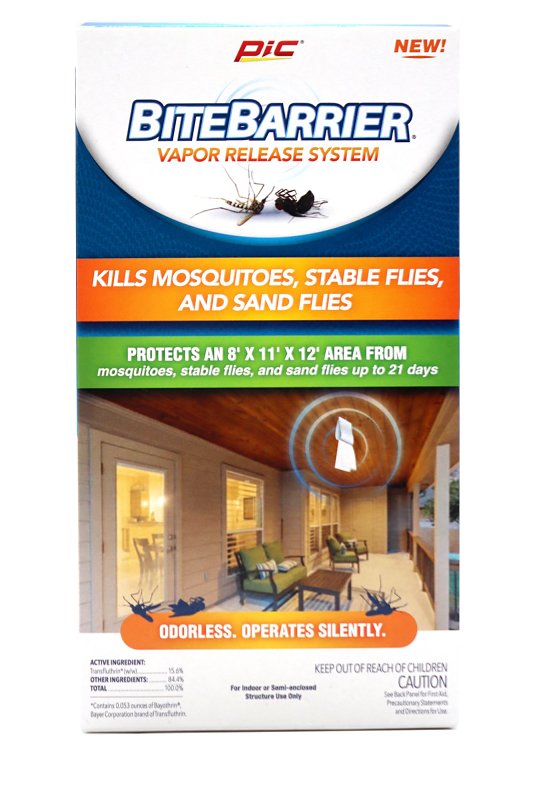 PIC BiteBarrier Mosquito and Fly Killer Vapor Release System, White