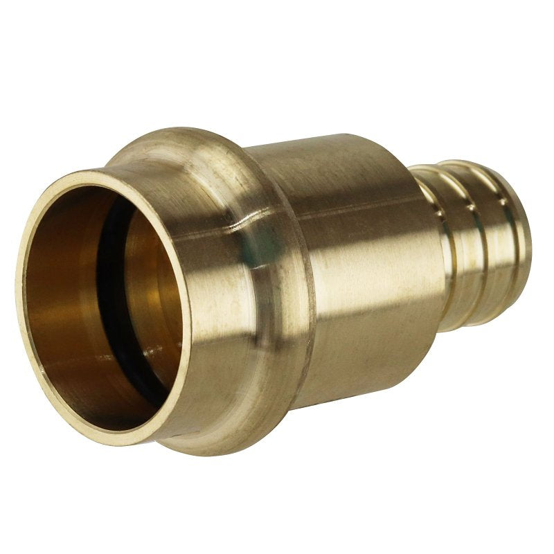 Apollo APXPR3434 Adapter, 3/4 in, PEX B Barb x Press-Fit, Brass, 200 psi Pressure