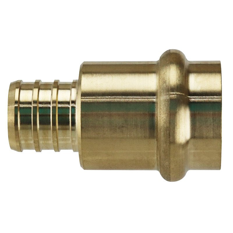 Apollo APXPR3434 Adapter, 3/4 in, PEX B Barb x Press-Fit, Brass, 200 psi Pressure
