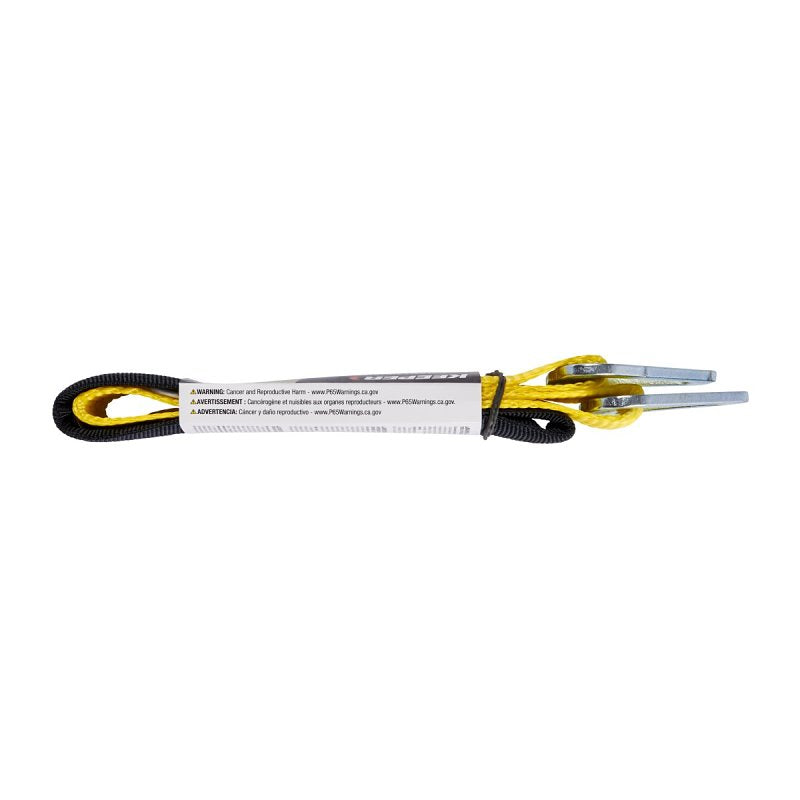 Keeper 04228 Axle Strap with D-Ring, 2 in W, 36 in L, Polyester, Yellow, 3333 lb Working Load
