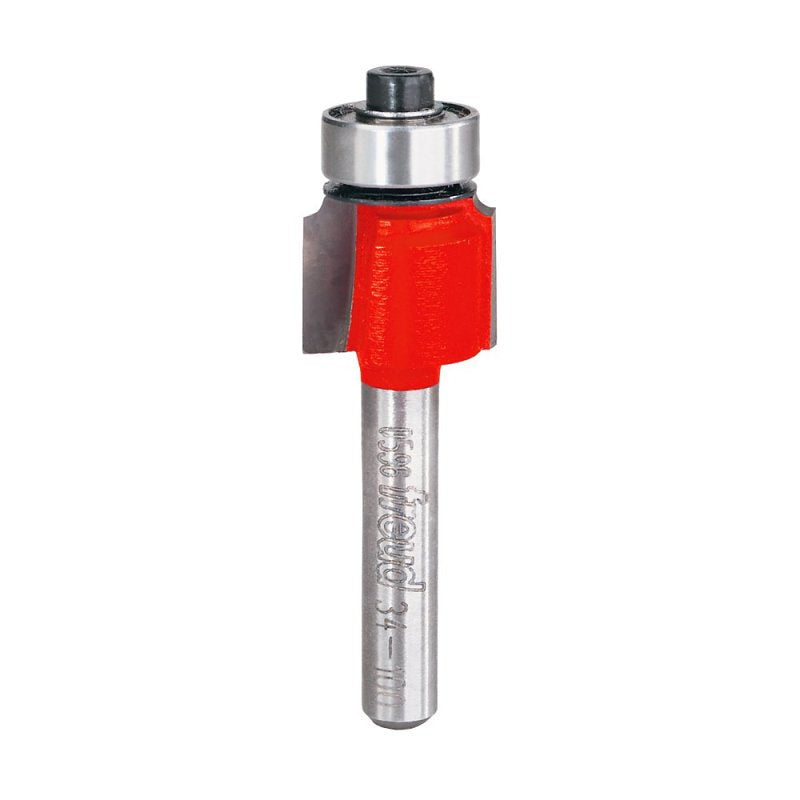 Freud 34-100 Router Bit, 5/8 in Dia Cutter, 2-3/16 in OAL, 1/4 in Dia Shank, 2-Cutter, Carbide