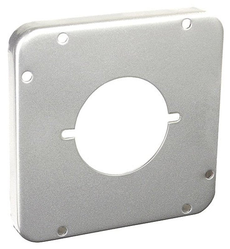 Southwire 72C44-UPC Box Cover, 4-3/4 in W, Square, 1-Gang, Steel, Galvanized