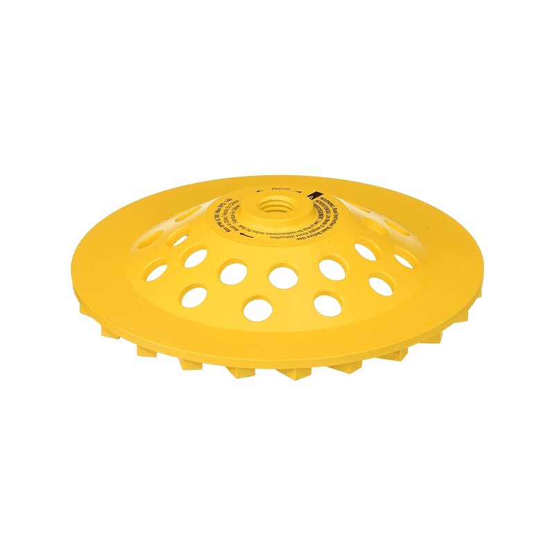 DEWALT XP Series DW4773T Cup Grinding Wheel, 7 in Dia, 1 in Thick, 5/8-11 Arbor, Medium, Diamond Abrasive
