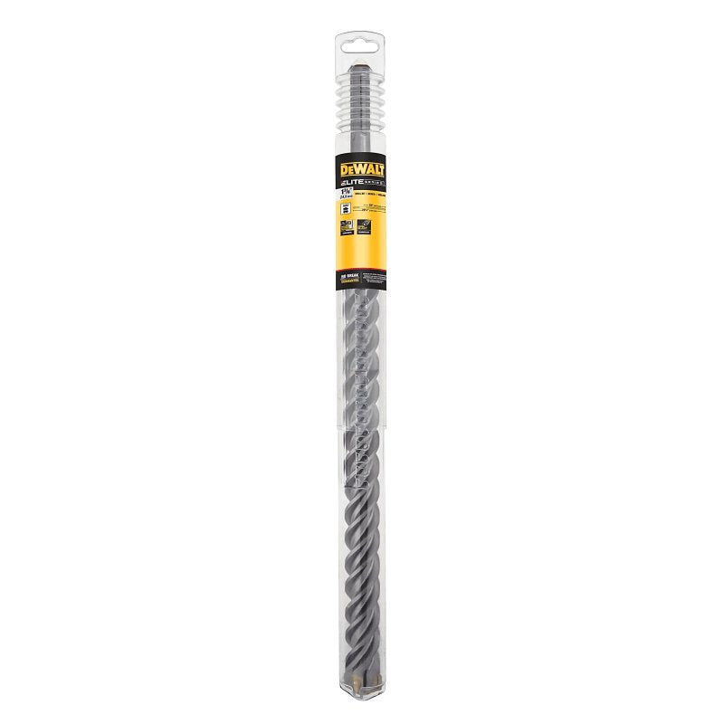 DEWALT ELITE Series DW5827 Drill Bit, 1-3/8 in Dia, 22-1/2 in OAL, High Impact 4 Cutter, SDS Max Shank