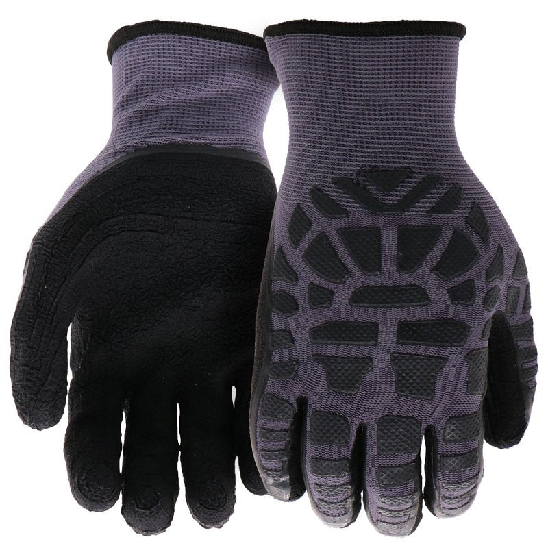 Boss Grip Protect Series B32051-XL Coated Gloves, Men's, XL, 8-3/8 to 8-3/4 in L, Elastic Knit Wrist Cuff, Latex Coating