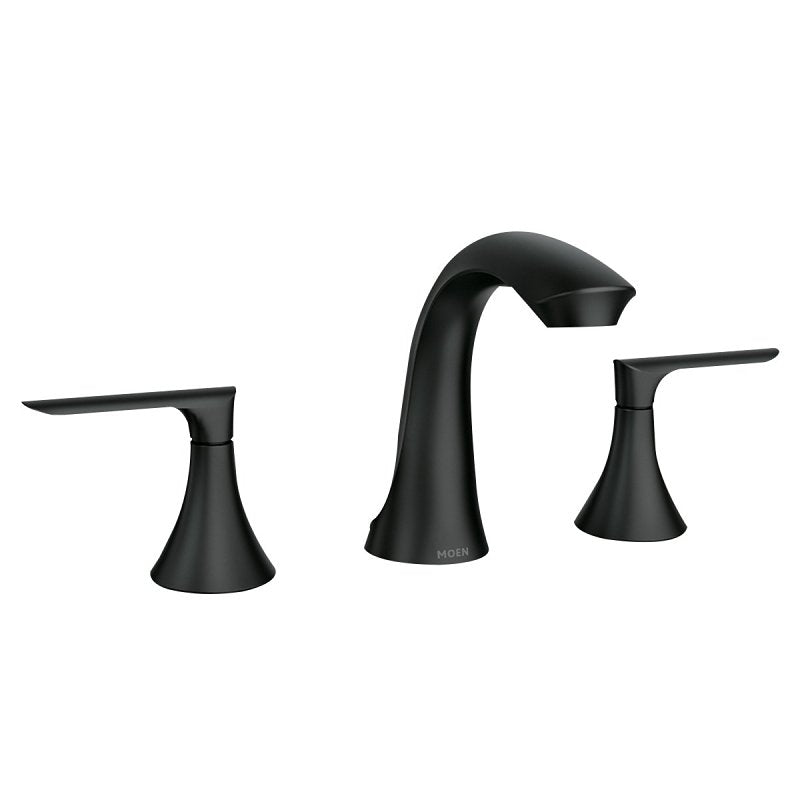 Moen Findlay Series 84517BL Bathroom Faucet, 1.2 gpm, 2-Faucet Handle, 3-Faucet Hole, Metal/Stainless Steel, Matte