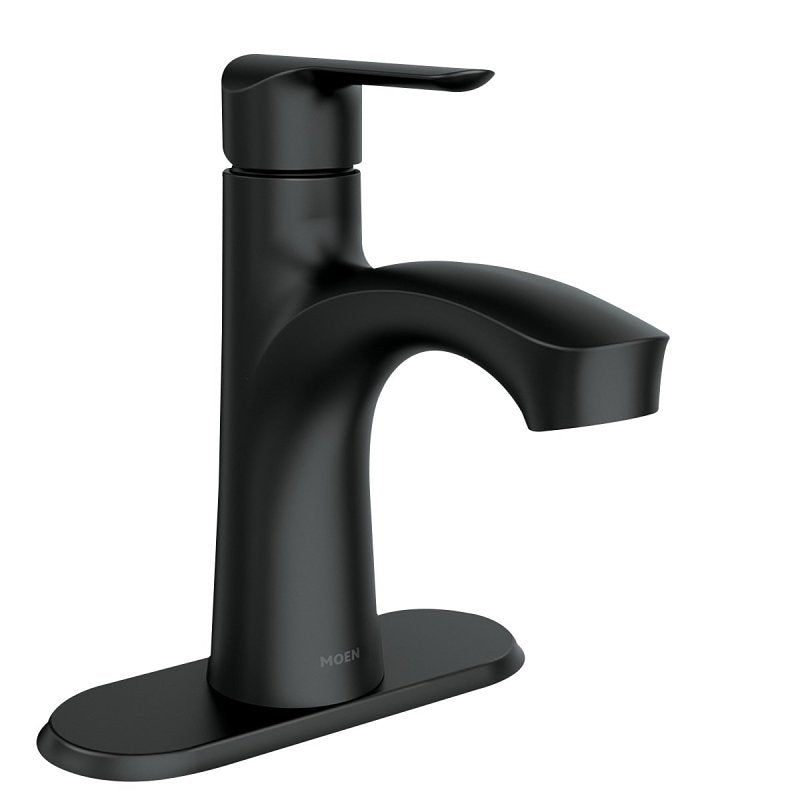Moen Findlay Series 84516BL Bathroom Faucet, 1.2 gpm, 1-Faucet Handle, Brass/Metal/Plastic, Matte, 4 in Faucet Centers