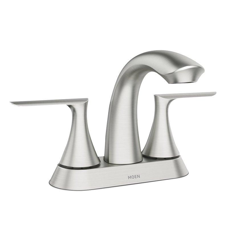 Moen Findlay Series 84515SRN Bathroom Faucet, 1.2 gpm, 2-Faucet Handle, 3-Faucet Hole, Metal/Plastic/Stainless Steel