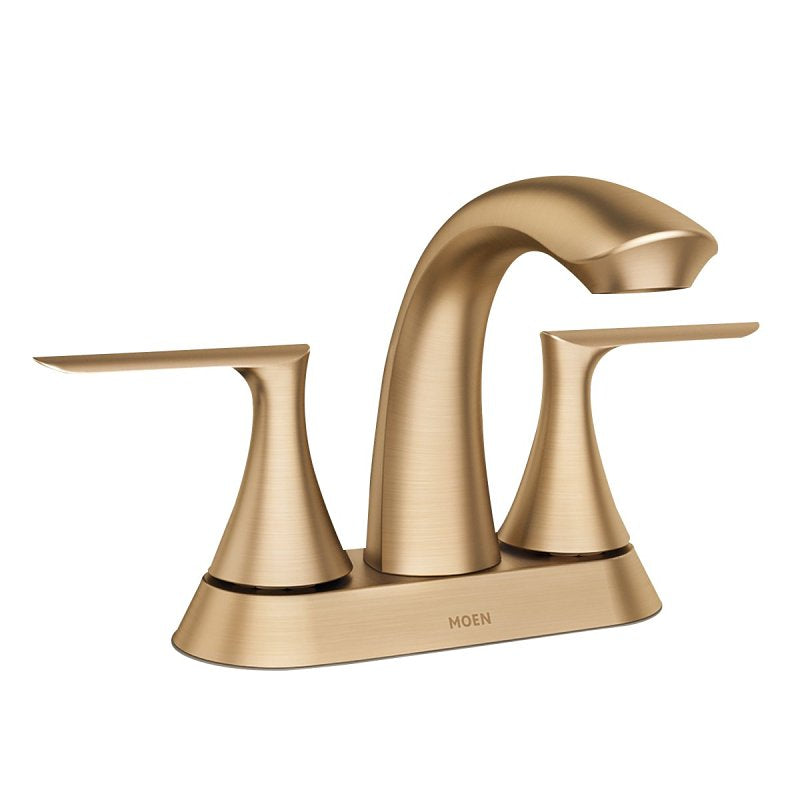 Moen Findlay Series 84515BZG Bathroom Faucet, 1.2 gpm, 2-Faucet Handle, 3-Faucet Hole, Metal/Plastic/Stainless Steel