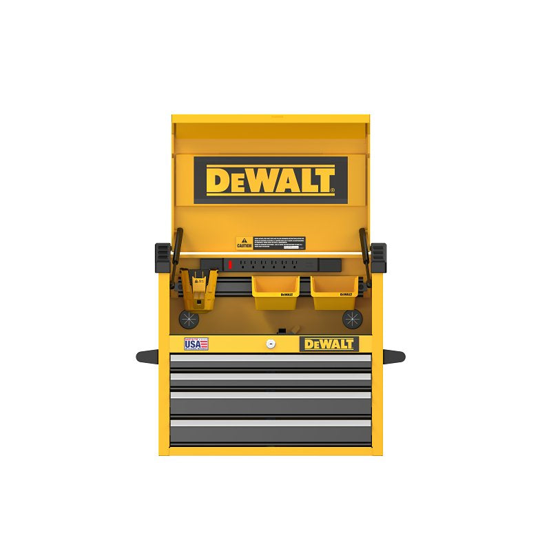 DEWALT DWST26041 Tool Chest, 2000 lb, 26 in OAW, Steel, 4-Drawer
