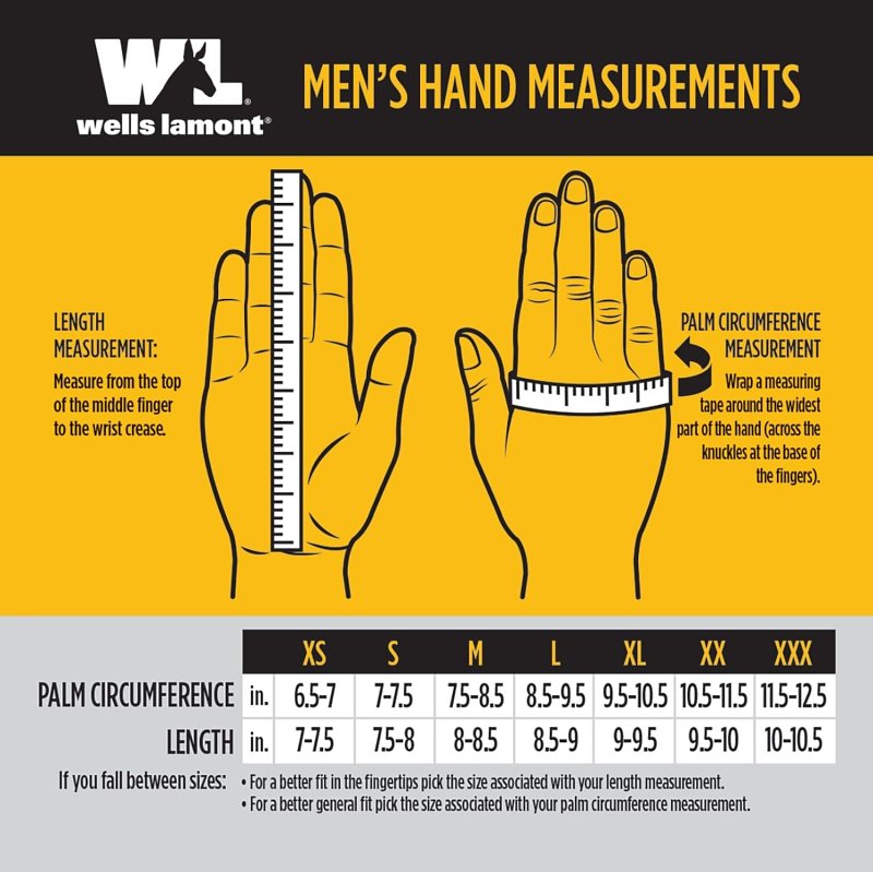 Wells Lamont FX3 Series 7864-L Gloves, Men's, L, PVC/Synthetic Leather, Gold/Yellow