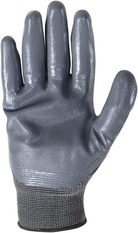 Wells Lamont 546-XL Grip Gloves, Men's, XL, Knit Cuff, Latex Coating, Nitrile Glove, Gray