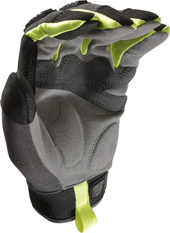 Wells Lamont 7861-L Gloves, Men's, L, Reinforced Thumb, Adjustable Wrist, Hook and Loop Cuff, Black