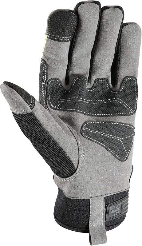 Wells Lamont FX3 Series 7864-M Gloves, Men's, M, PVC/Synthetic Leather, Gold/Yellow