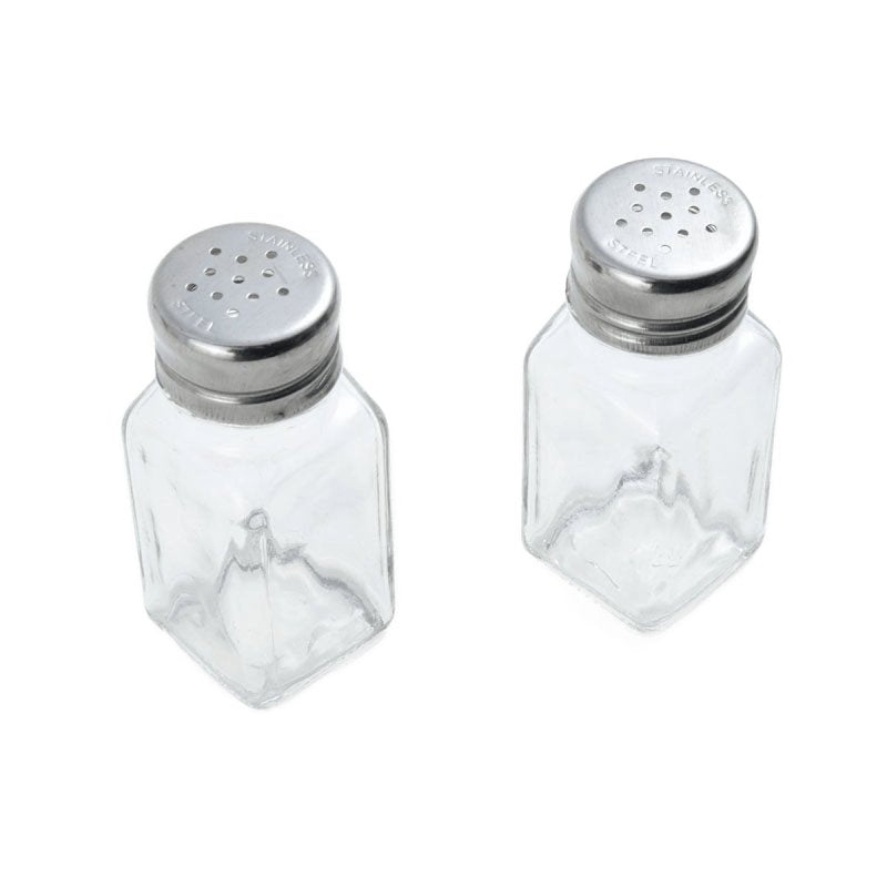 Farberware 5216093 Salt and Pepper Shaker, 2 oz, Glass, Beige, Pack of 6