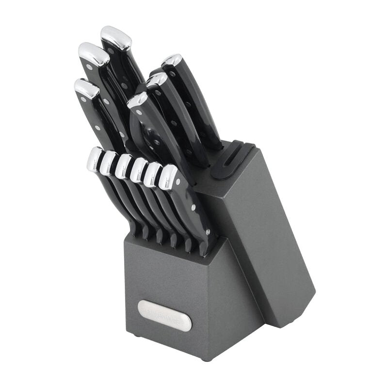 Farberware 5286485 Knife Set, 14-Piece, Plastic/Stainless Steel, Pack of 2