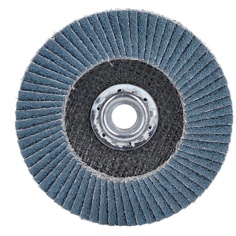 Norton Clipper 70184609163 Flap Disc, 4-1/2 in Dia, 5/8-11 Arbor, 40 Grit, Coarse, Zirconia Alumina Abrasive