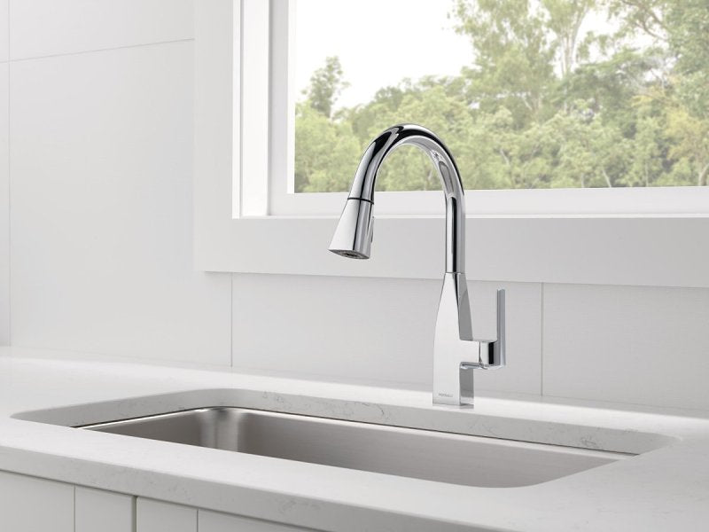 Peerless Xander Series P7919LF-1.0 Pull-Down Kitchen Faucet, 1 gpm, 1-Faucet Handle, 1, 3-Faucet Hole, Zinc, Chrome
