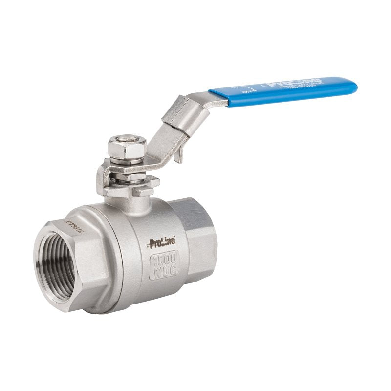 ProLine Series 7690SST Series 107-715SS Ball Valve, 1 in Connection, FIP, 600 to 1000 psi Pressure, Handle Actuator